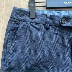Bonobos Navy Glenplaid Italian Stretch Chinos